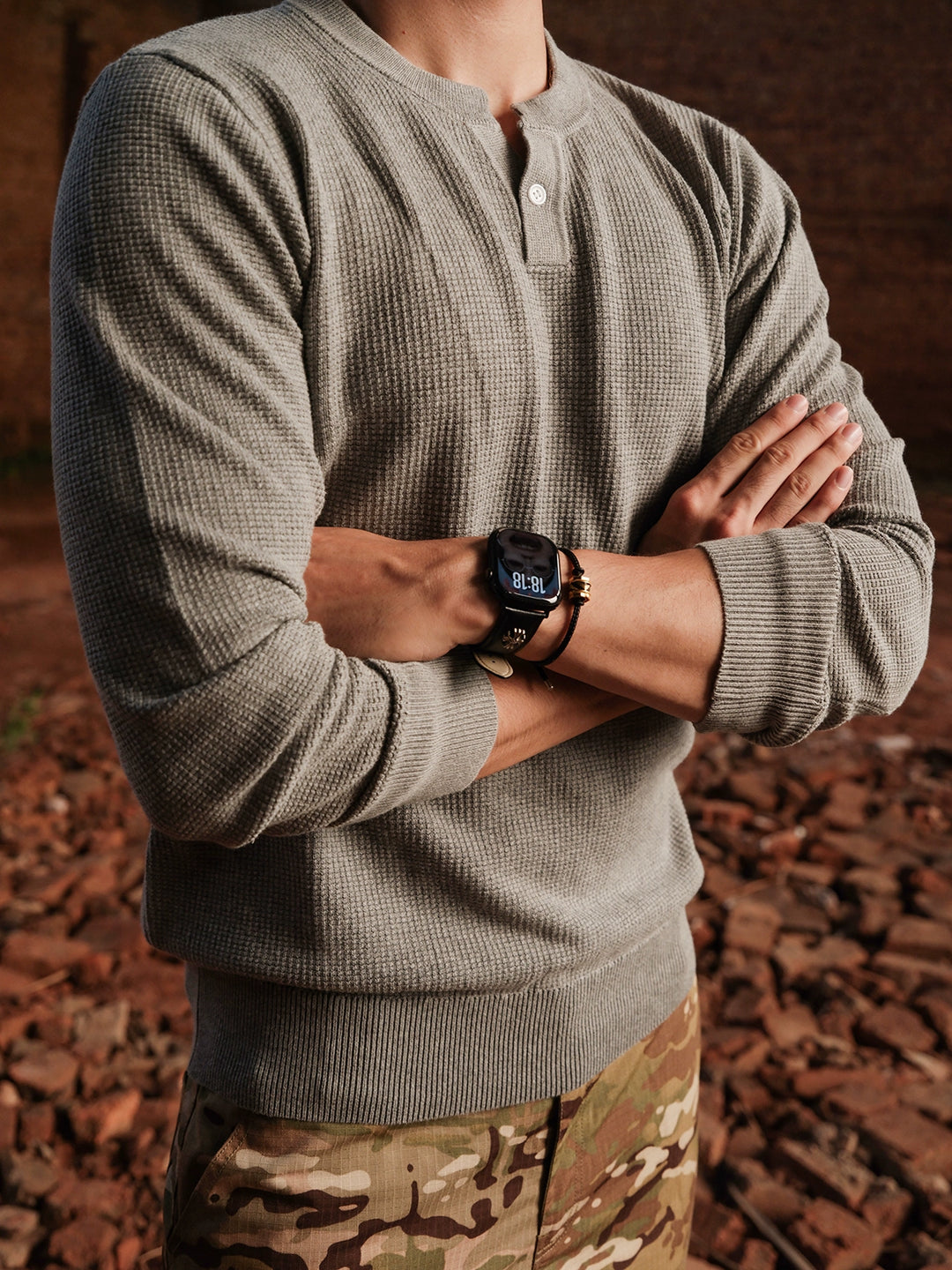 Henry Collar Knit Sweater