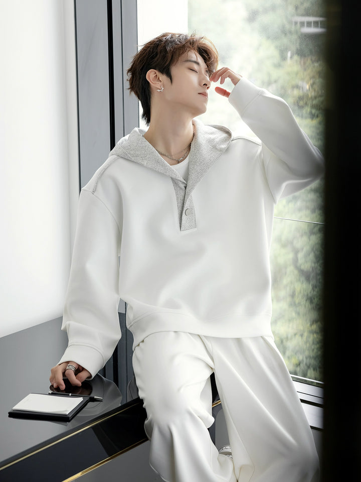 Hooded Half-Zip Sweatshirt