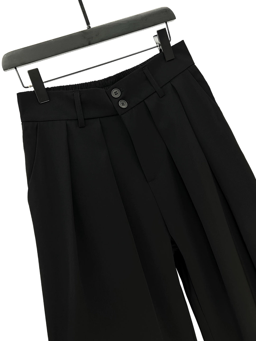 Løse plisserte koreanske draperte casual bukser