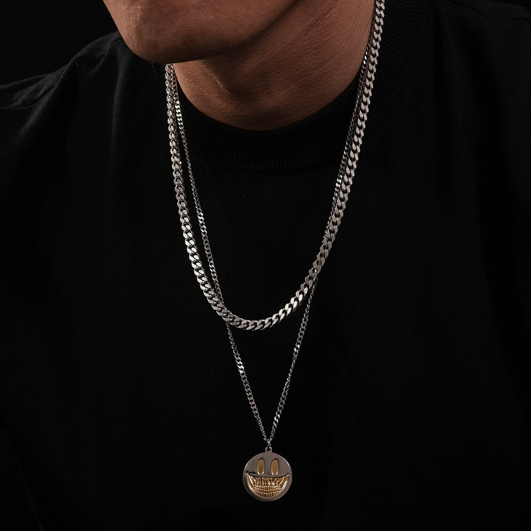 Přívěsek na náhrdelník s úsměvem lebky démona