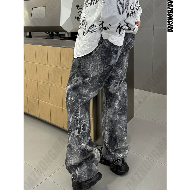 Loose Fit Textured Jeans Pants