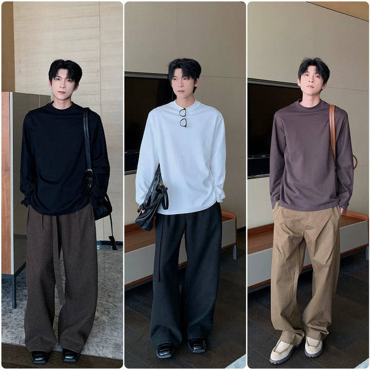 Round Neck Long Sleeve Pullover