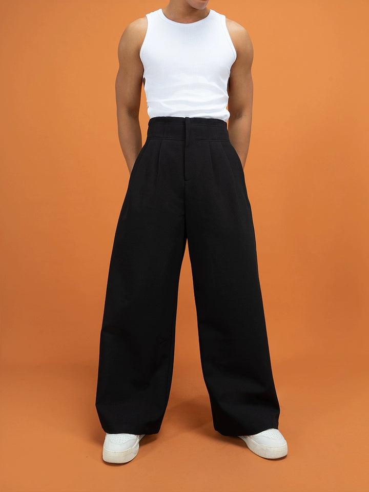 High Waist Wide Leg Casual Pants