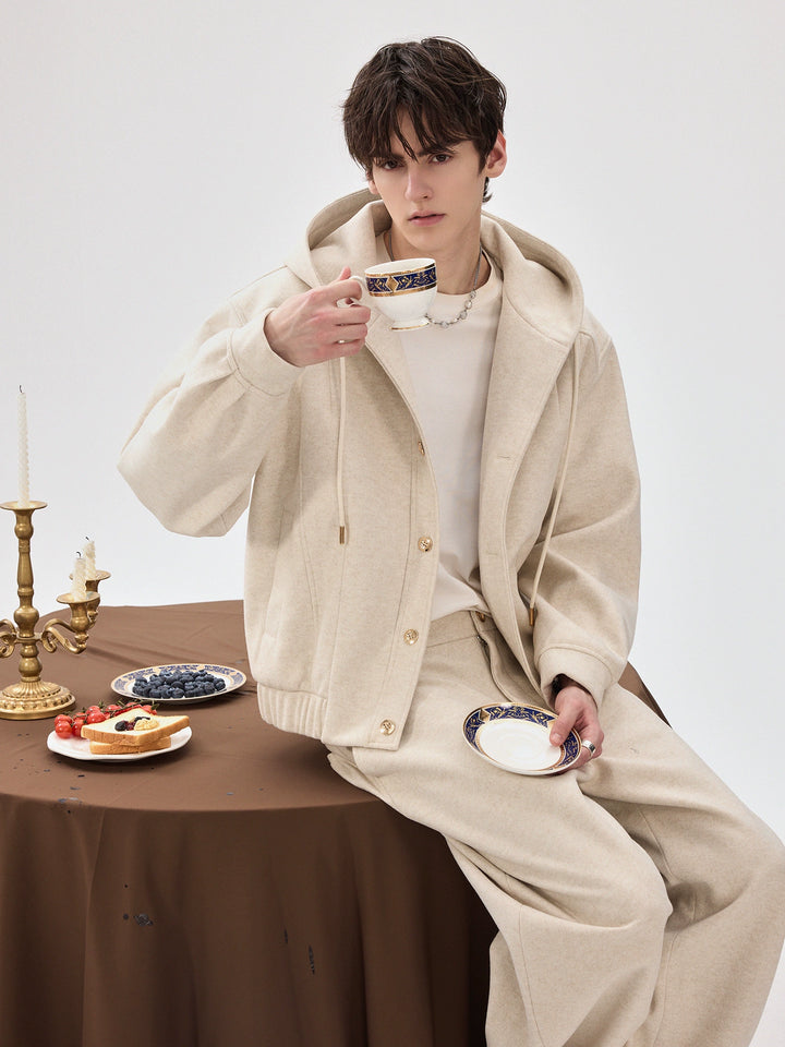 Hooded Wool Jacket and Pants