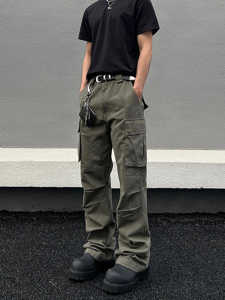 Pleated Quick-dry Multi-pocket Cargo Pants