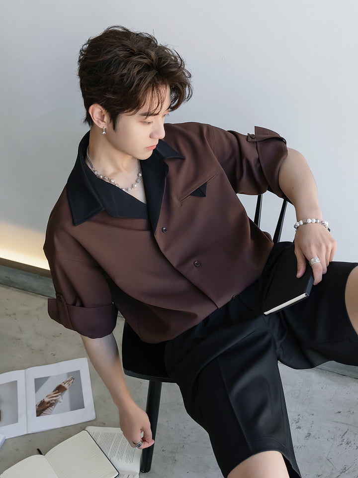 Short-Sleeve Wrinkle-Resistant Business Shirt