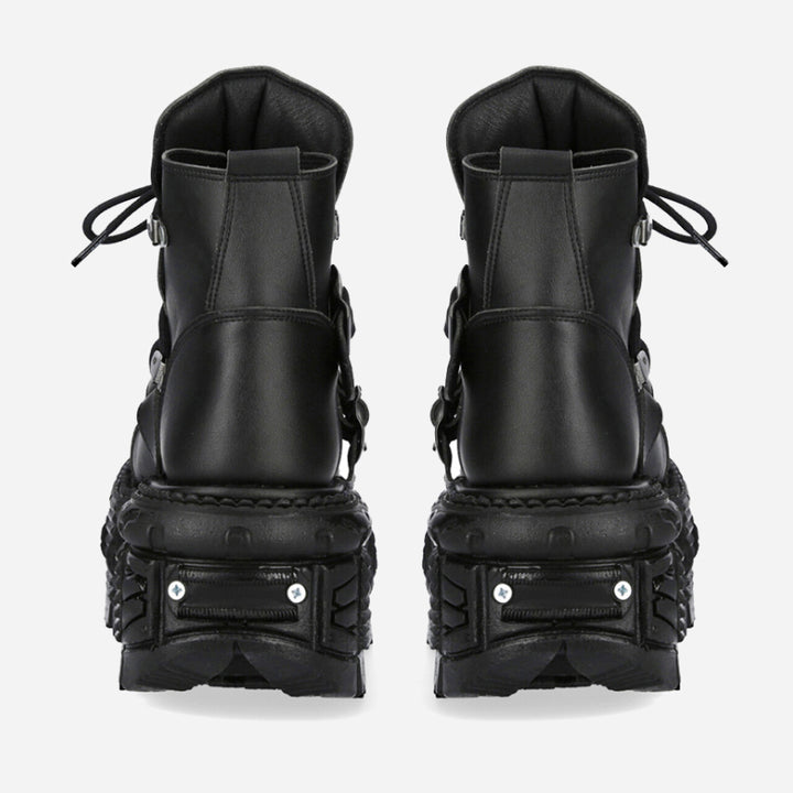 Leather Gothic Motorcycle Boots