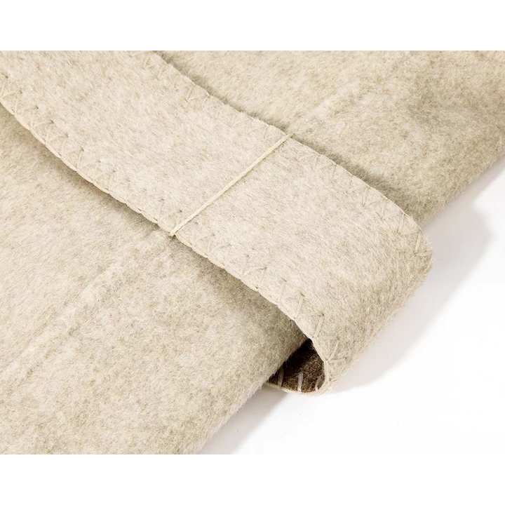 Stand Collar Double-Faced Wool Coat