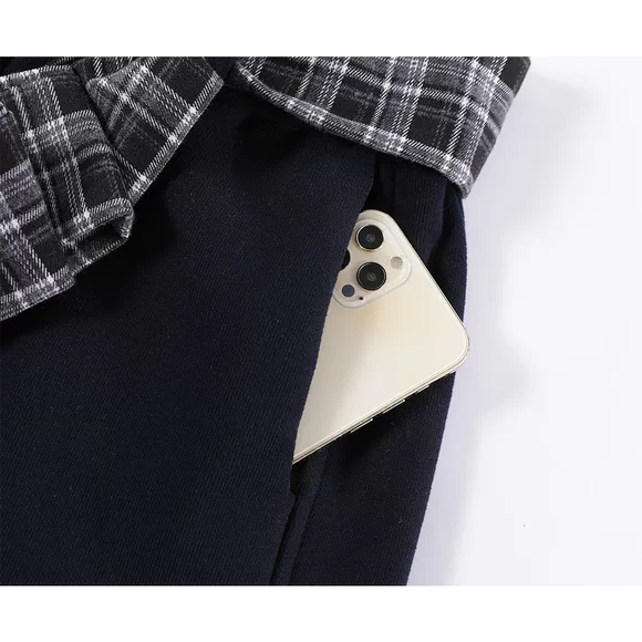 Fleece-Lined Elastic Waist Pants