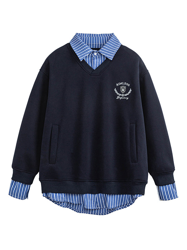 Two-Piece Polo Sweatshirt