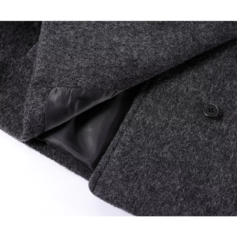 Classic Lapel Short Wool Coat