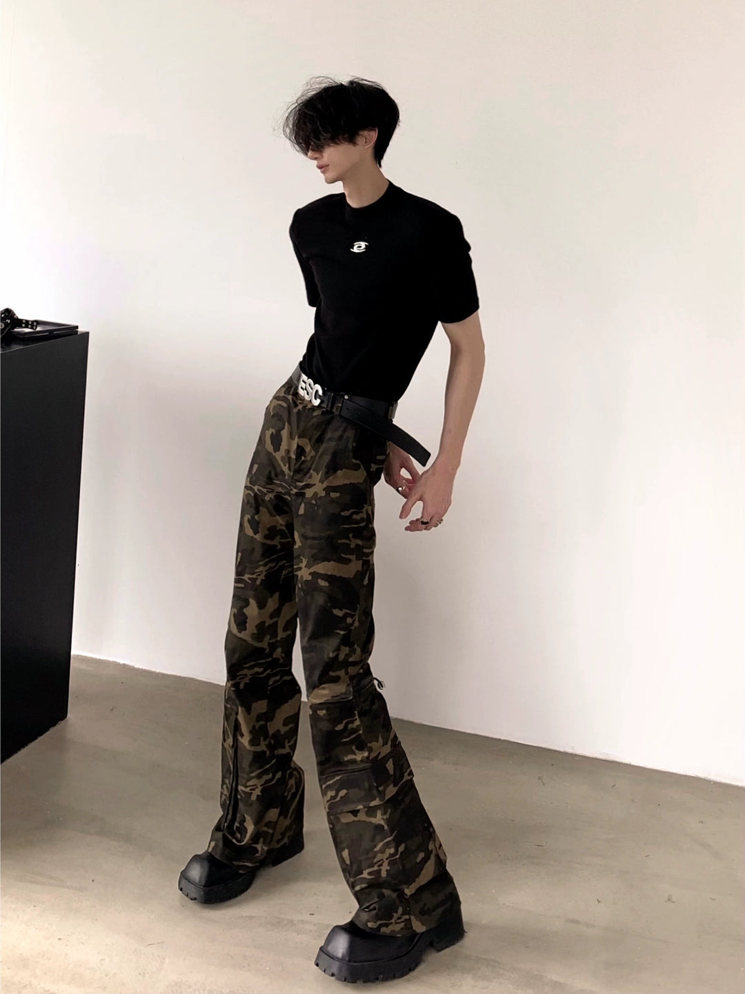 Camouflage Flared Pants