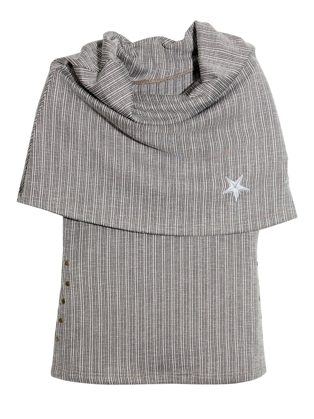 Off Shoulder Ribbed Knit Short Sleeve Top