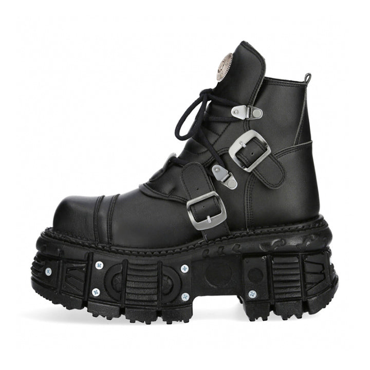 Leather Gothic Motorcycle Boots