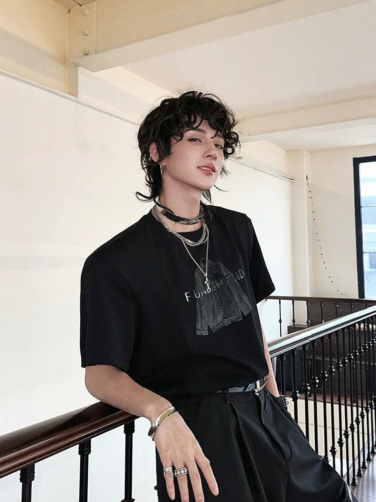 Metal Layered Pendant Hip-Hop Necklace