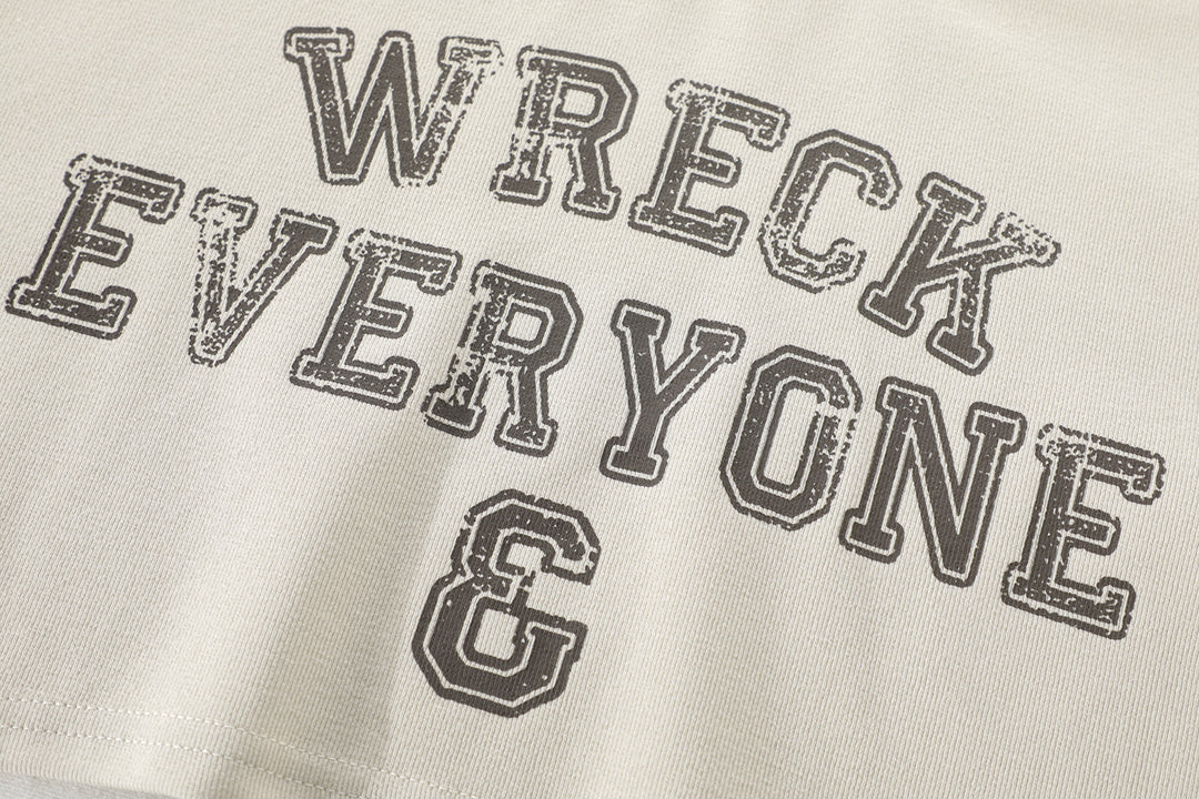 Drawstring Vest Lined Crew Neck Pullover