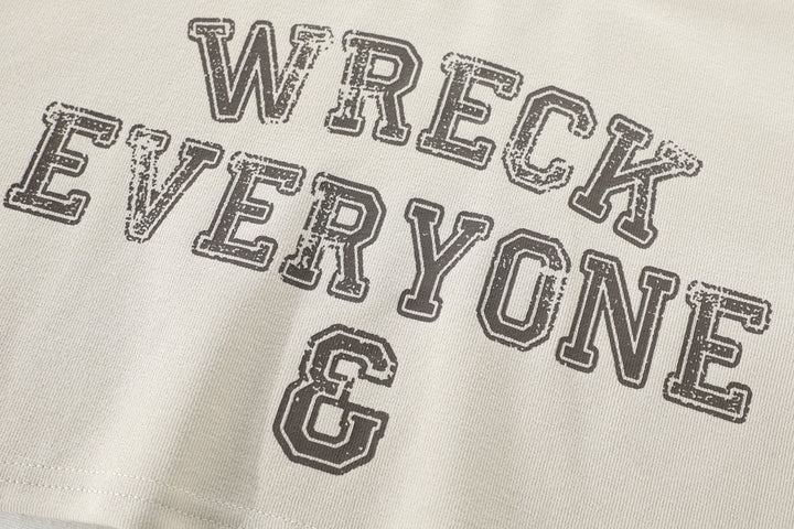 Drawstring Vest Lined Crew Neck Pullover