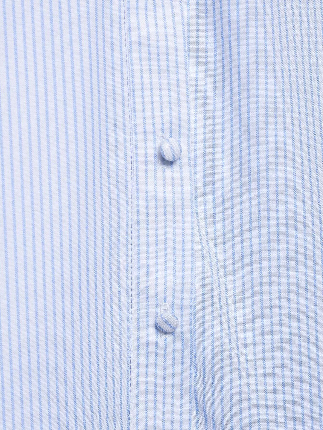 فستان ميدي بدون أكمام مزود بأزرار مخطط