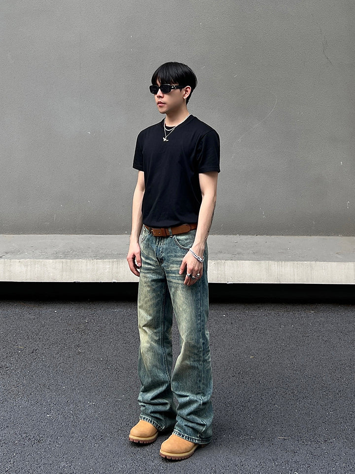 Slim Fit Straight Leg Jeans