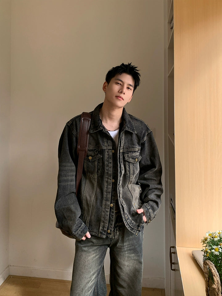 Motorcycle Denim Jacket and Pant