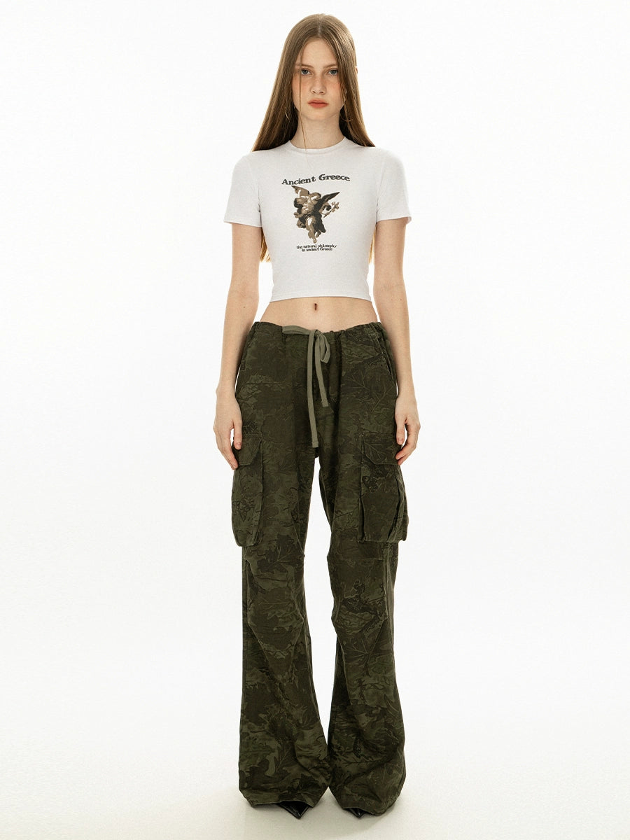 グラフィッククロップショートスリーブTシャツ