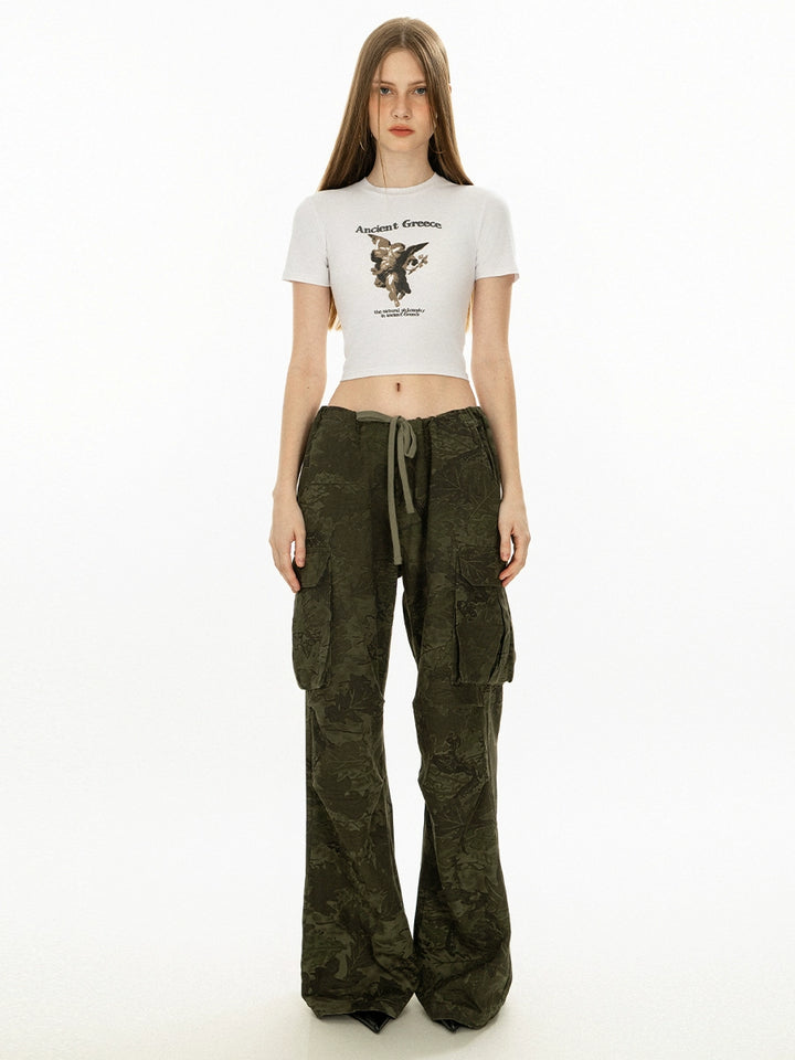 グラフィッククロップショートスリーブTシャツ