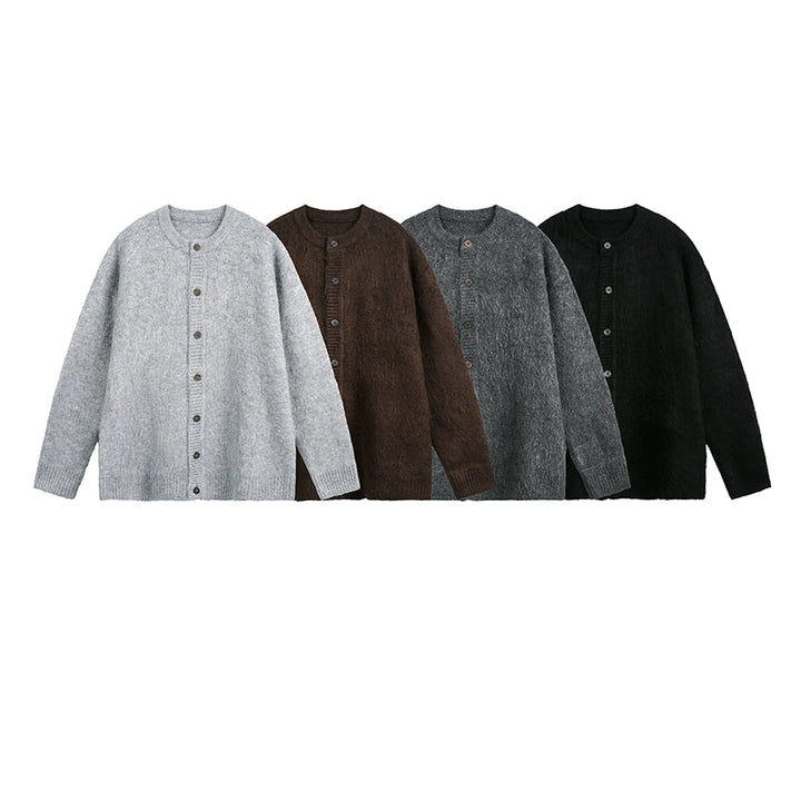 Cardigan en tricot mohair avec boutons