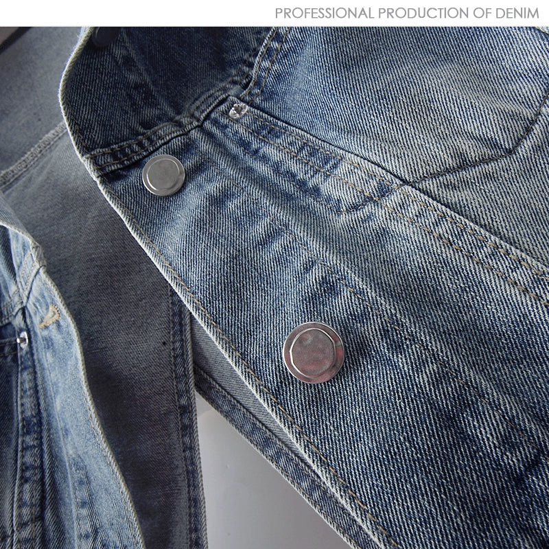 Colete de Denim Sem Mangas com Fenda nas Costas