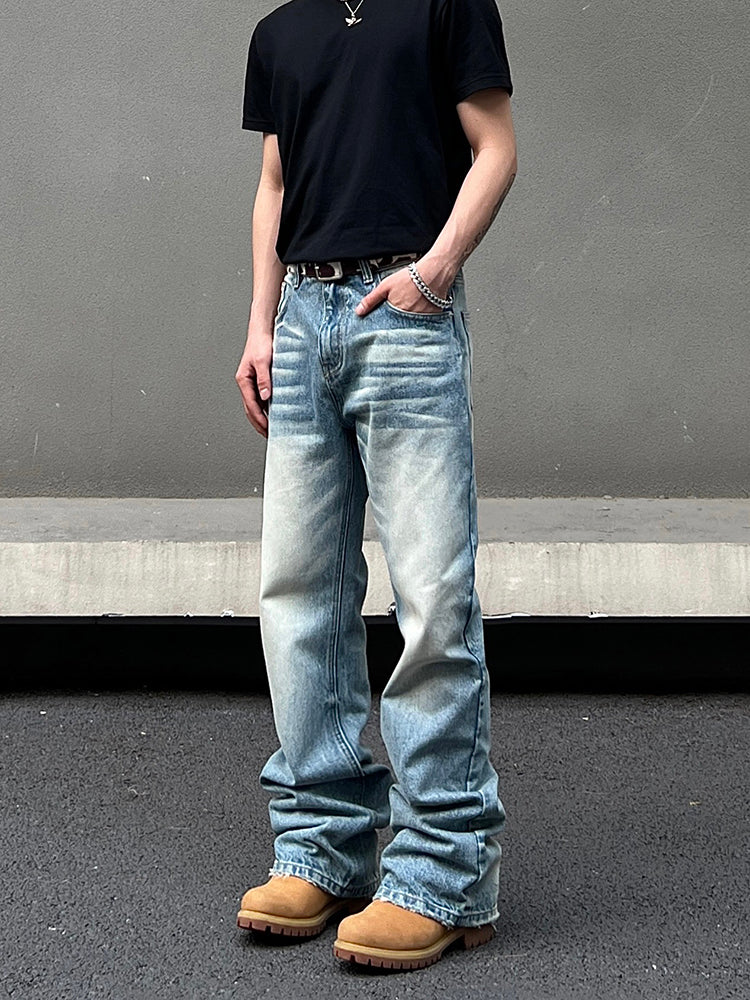 Slim Straight Flared Jeans