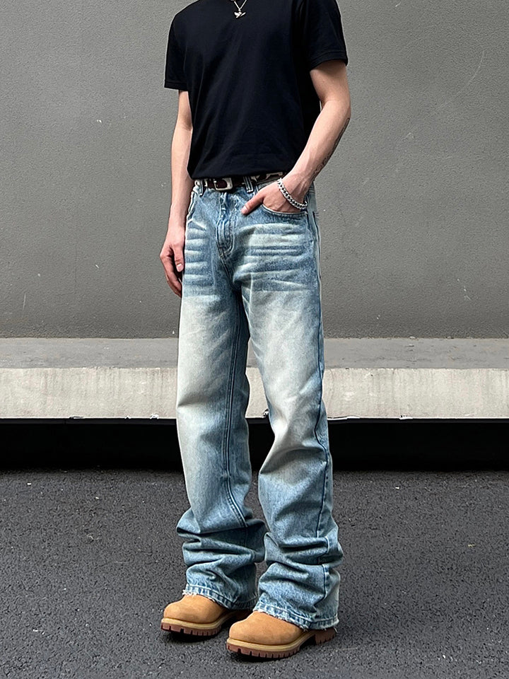 Slim Straight Flared Jeans