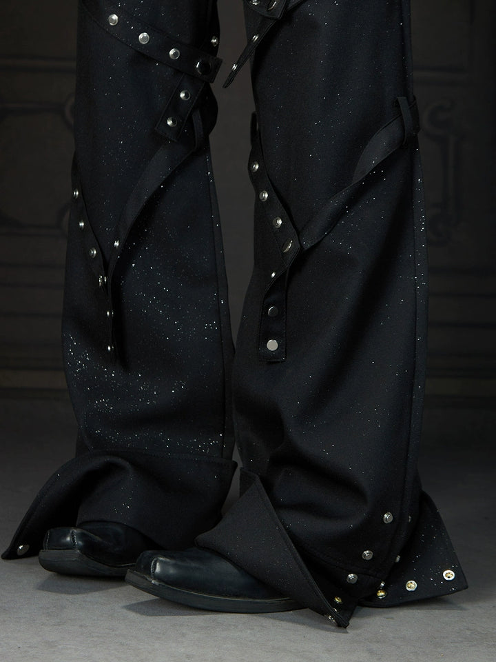 Starry Sky Micro-Flared Loose Pants