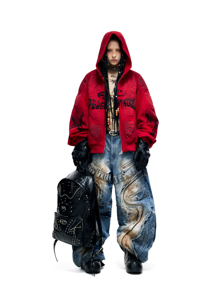 Mikina s kapucí na zip Armor Style