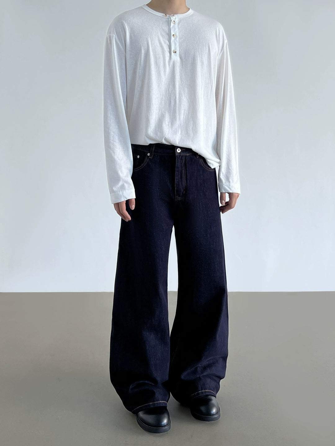 Loose Casual Wide-Leg Jeans
