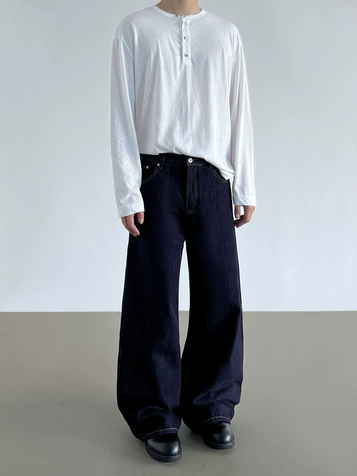 Loose Casual Wide-Leg Jeans