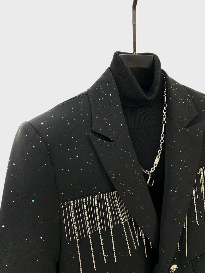 Tassel Chain Starry Pattern Jacket