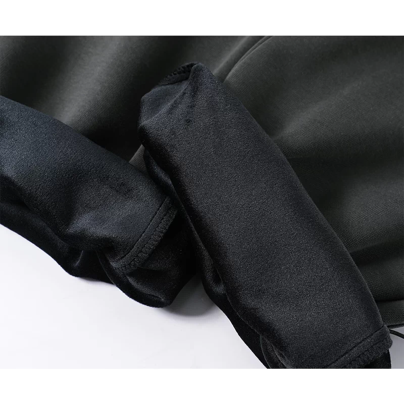 Fleece-Lined Cropped Wide-Leg Pants