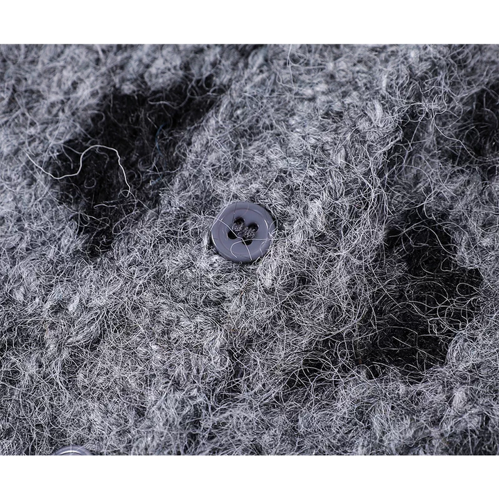 Leopard Print V-Neck Knit Sweater