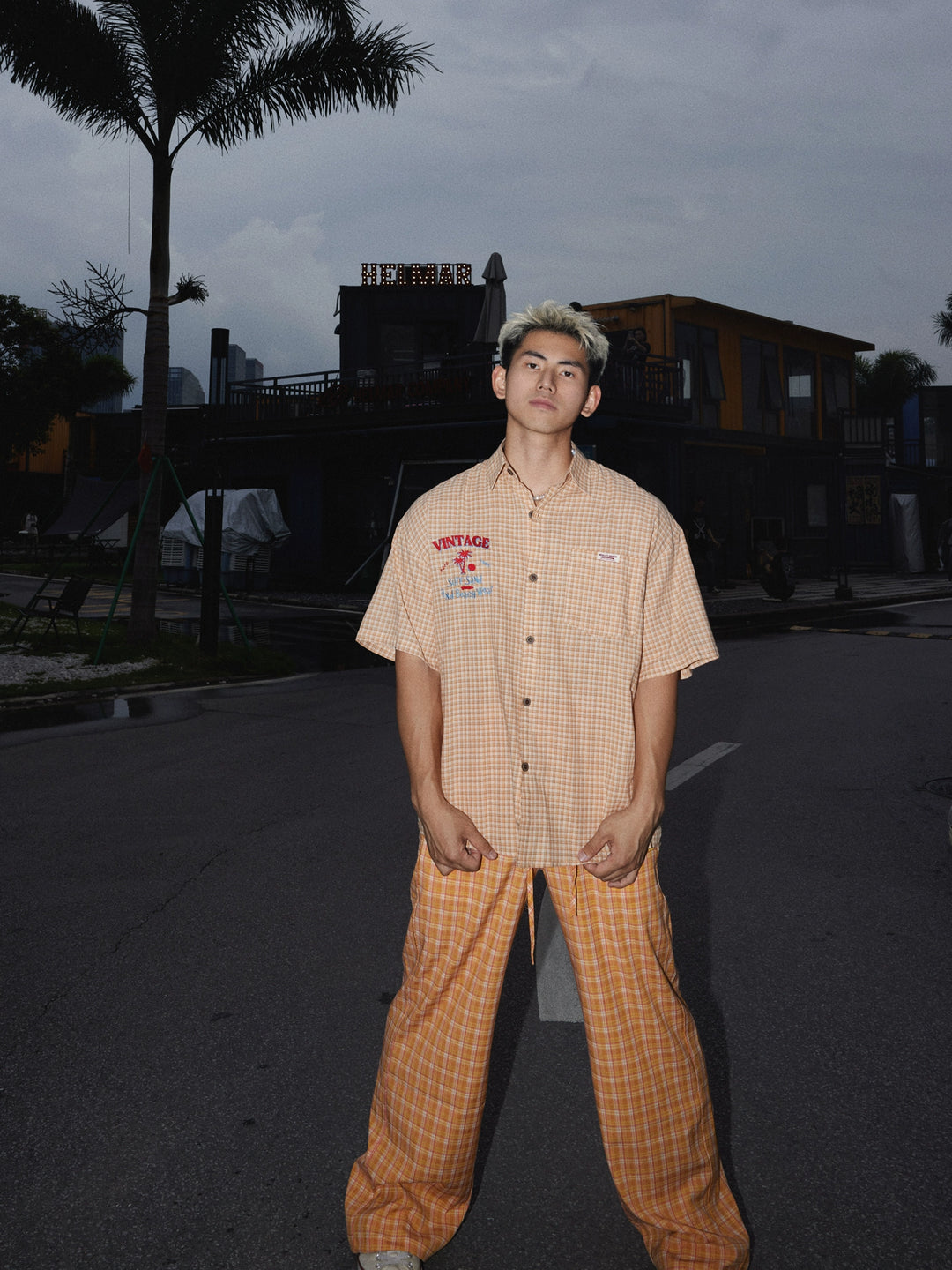 Plaid Short Sleeve Casual Vacation Shirt