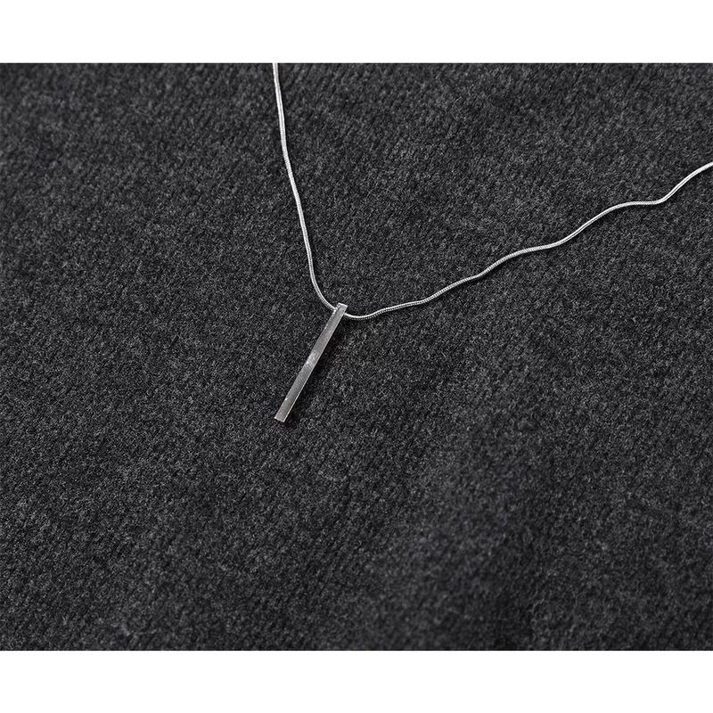 High Neck Irregular Knit Top