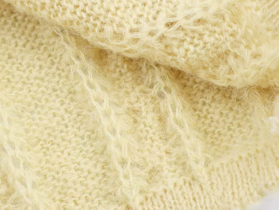 자수 꽃 루즈 니트 가디건