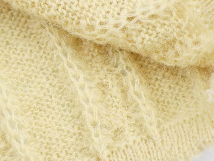 자수 꽃 루즈 니트 가디건