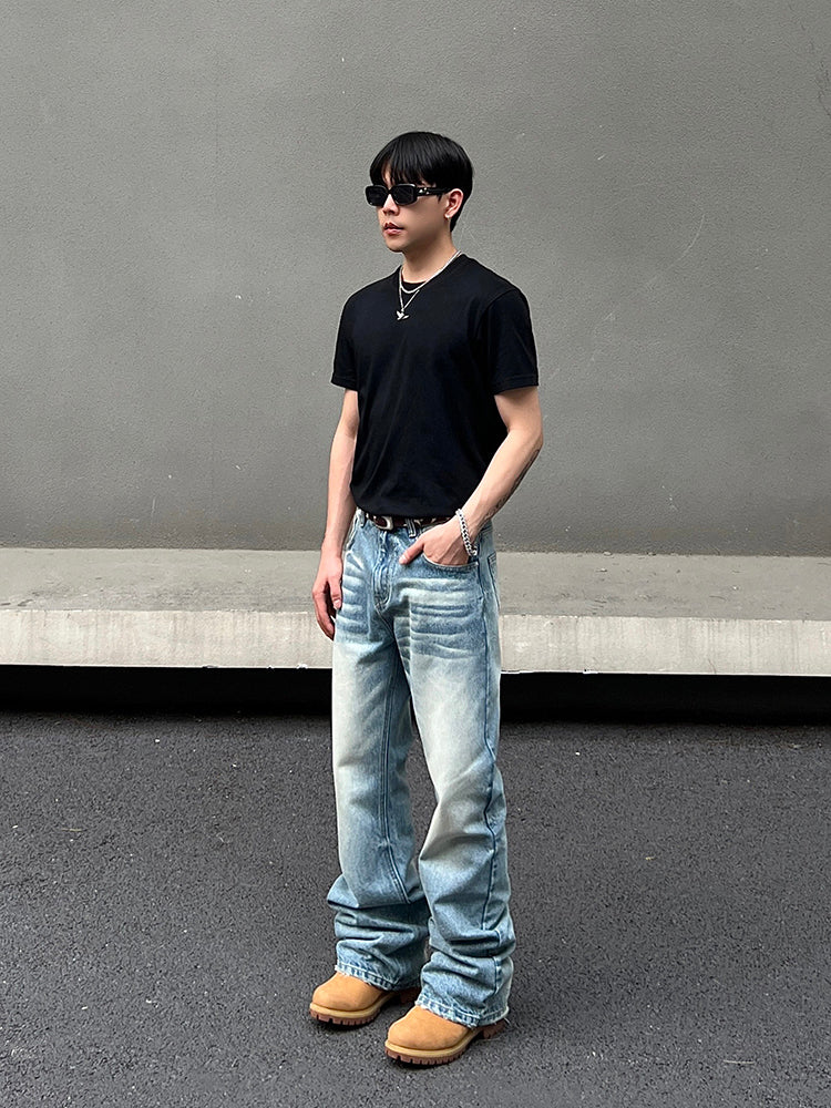 Slim Straight Flared Jeans