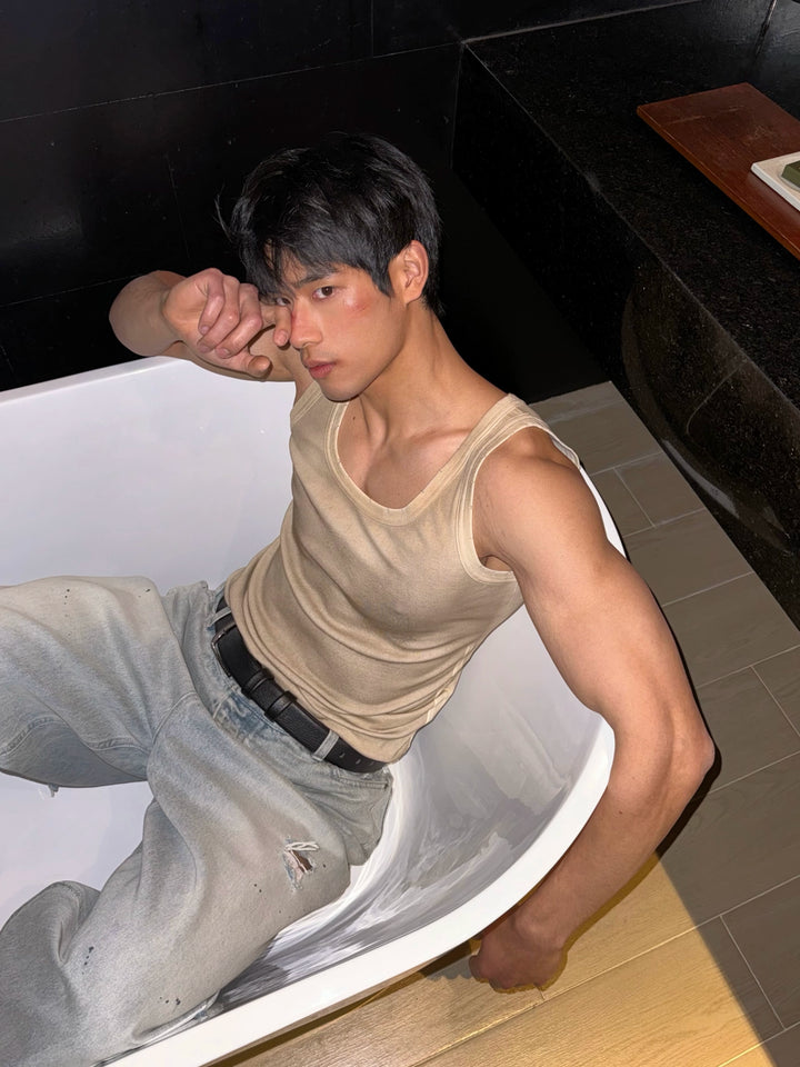 Heavy-Duty Slim Fit Sleeveless Vest