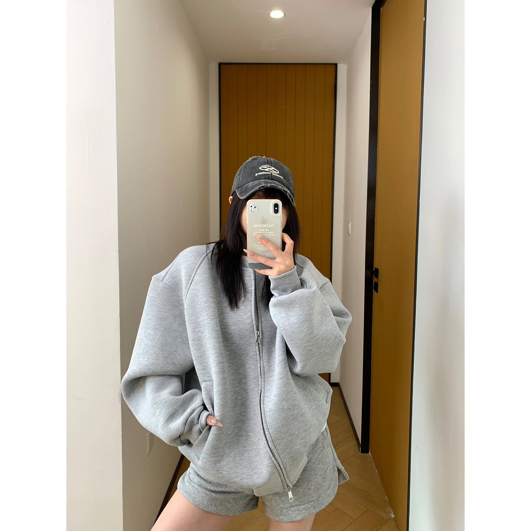 Grey Full-zip Jacket