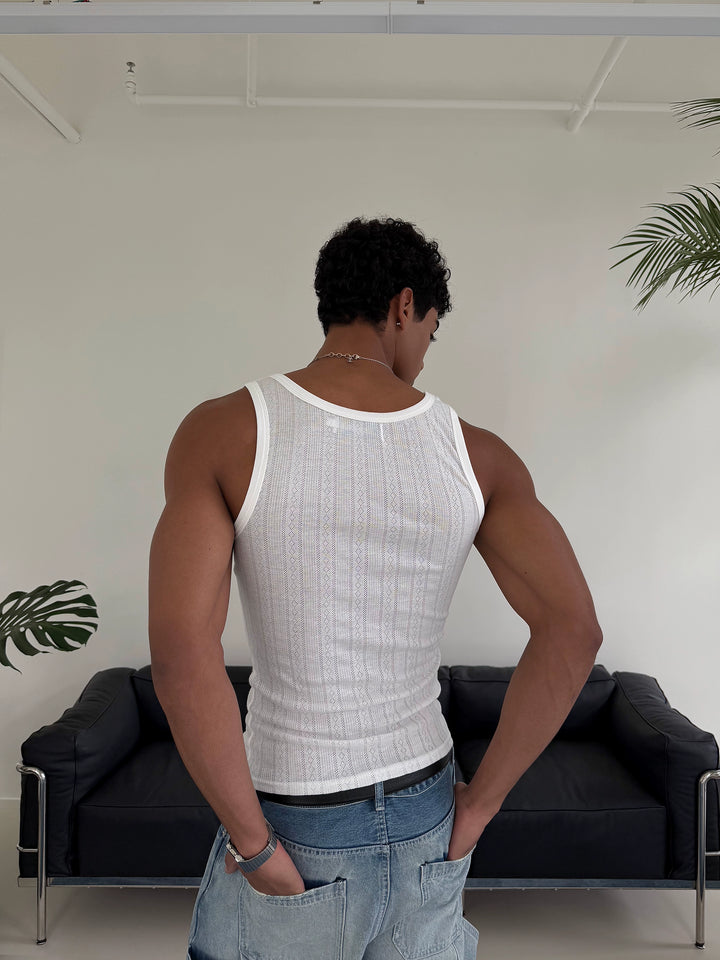 Retro Slim Fit Sleeveless Knit Vest