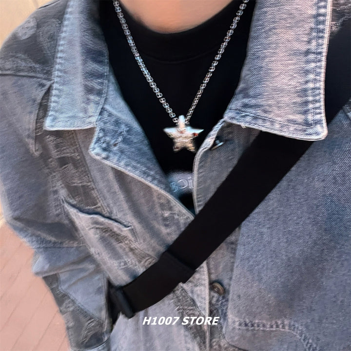 Star Pendant Hip-Hop Clavicle Necklace