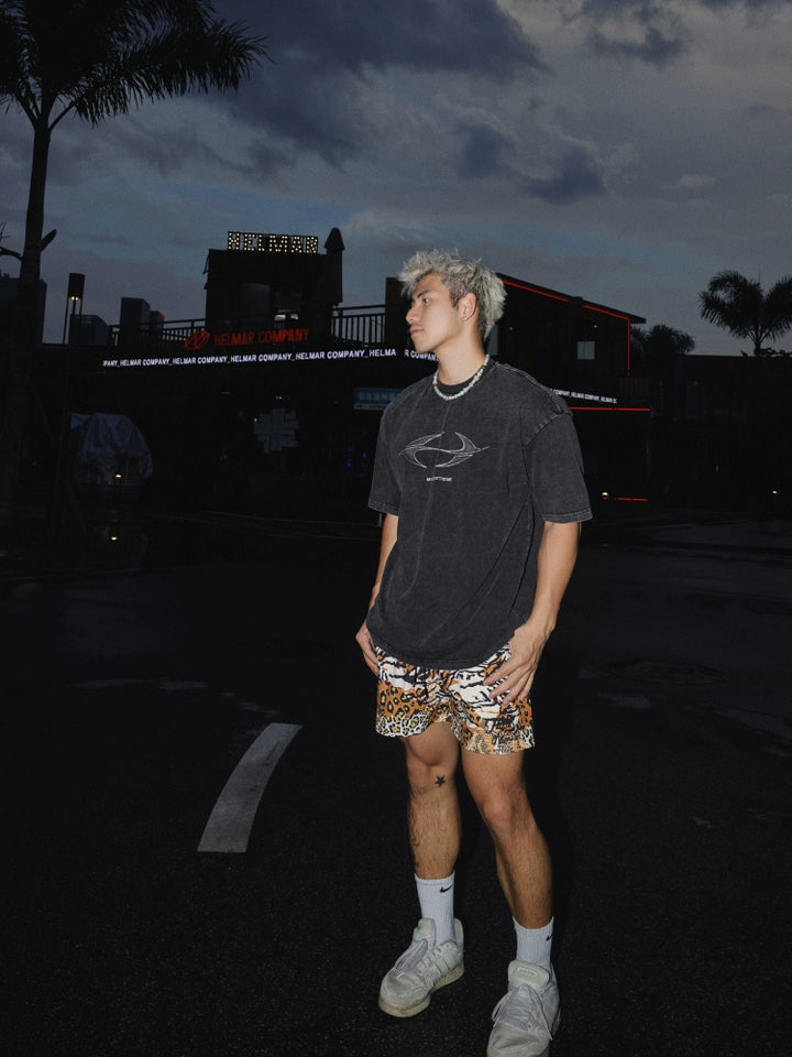 Retro Leopard-Print schnell trocknende Sporthose