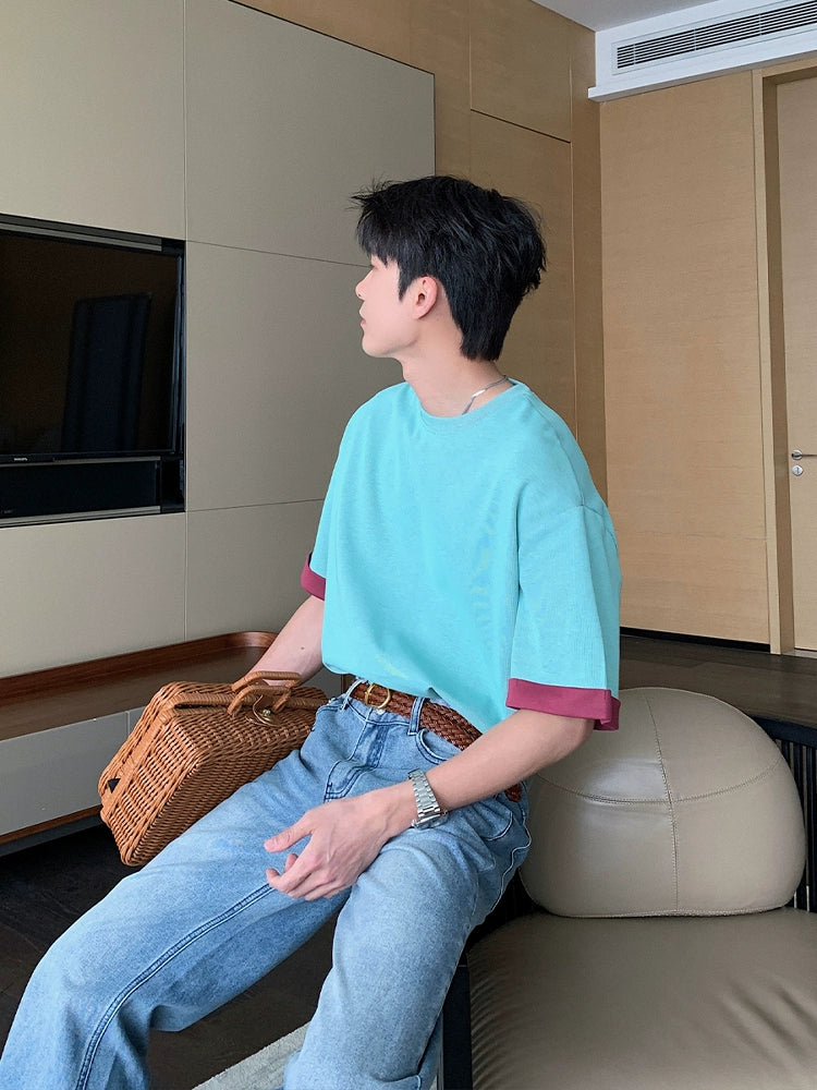 Textured Short Sleeve T-Shirt