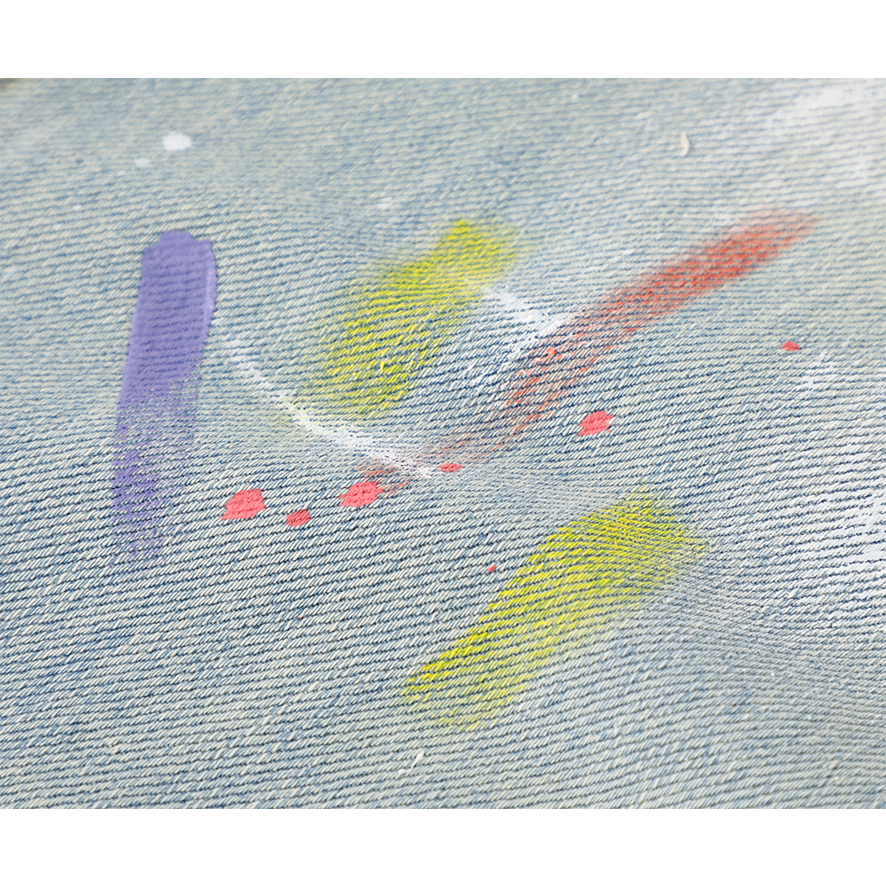 Graffiti Design Wide Leg Jeans