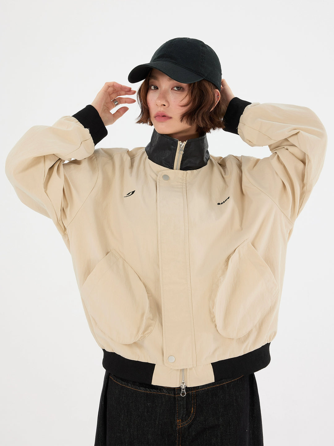Embroidered 3D Pocket Casual Jacket